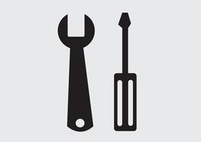 Ícone de ferramentas sinal de símbolo vetor