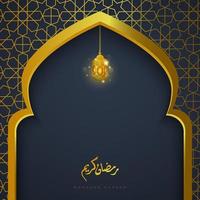 islâmico ramadan kareem cartão ilustração vetorial conceito da religião árabe, Alcorão surata. feriado do ramadã. vetor
