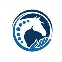 modelo de logotipo de cavalo vetor