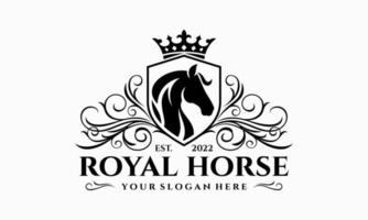 modelo de vetor de design de logotipo de cavalo
