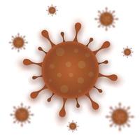 ícone vector coronavirus 2019 ncov, vírus humano isolado para seu projeto