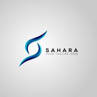 modelo de logotipo de vetor sahara s