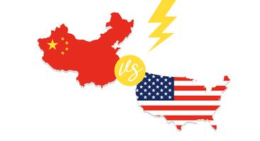 Mapa dos Estados Unidos e vetor de mapa de China