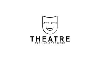 vetor de logotipo de teatro. ilustração de teatro