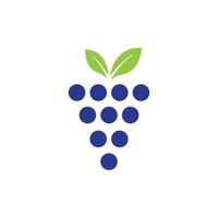 fundo de design de ilustração de ícone de vetor de uvas
