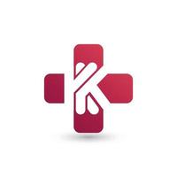 logotipo kk duplo. o design consiste em apenas uma linha contínua que se amarra em forma de kk. simples, elegante e muito marcado. vetor