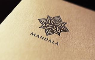 desenho de vetor de logotipo de mandala