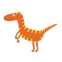 velociraptor dinossauro fofo. personagem de vetor de dinossauro