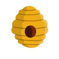 colmeia. colmeia amarela. lar da vespa e do inseto. produção de mel. vetor