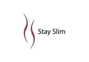 slim dan fit corpo logotipo símbolo ícone design inspiração vetor