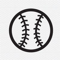 sinal de símbolo de ícone de beisebol vetor