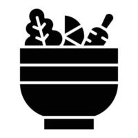 ícone de glifo vegetal vetor