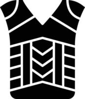 ícone de glifo de armadura vetor