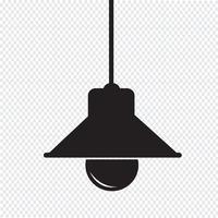 Sinal de ícone de lâmpada vetor