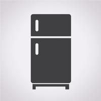 Sinal de símbolo de ícone de geladeira