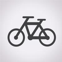 Sinal de símbolo de ícone de bicicleta vetor