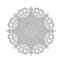 vetor de mandala de arte de linha para design