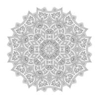 vetor de mandala de arte de linha para design