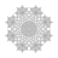 design de mandala de arte de linha elegante vetor