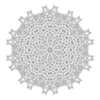 vetor de mandala de arte de linha para design