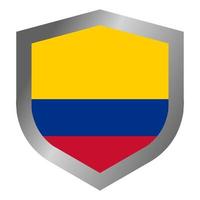 escudo da bandeira colombiana vetor