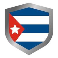 escudo da bandeira cubana vetor
