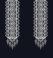 decote étnico, geométrico, tribal, oriental, tradicional, design de colar para moda feminina vetor