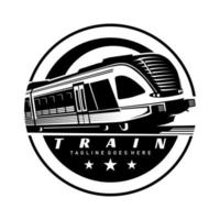 vetor de design de ilustração de ícone de logotipo de trem