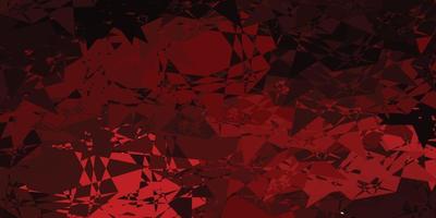 textura vector rosa e vermelho escuro com triângulos aleatórios.