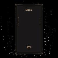 signos de aries, fundo do zodíaco. belas imagens vetoriais no meio de uma galáxia estelar com a constelação vetor