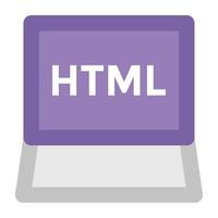 conceitos html da moda vetor