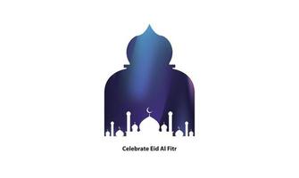 realista ramadan kareem ilustração plana eid al-fitr papel de parede mubarak vetor hari raya aidilfitri