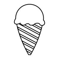 ícone de sorvete vetor