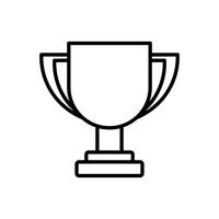 ícone de taça de troféu