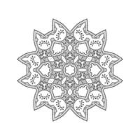 vetor de mandala de arte de linha para design