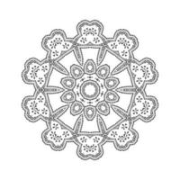 vetor de mandala de arte de linha elegante para design