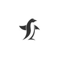 ilustração de modelo de design de logotipo de ícone de pinguim vetor