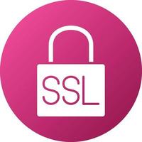 estilo de ícone SSL vetor