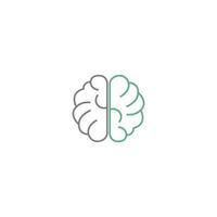 modelo de ícone de vetor de logotipo de cérebro