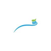 ilustração de modelo de design de logotipo de ícone de escova de dentes vetor