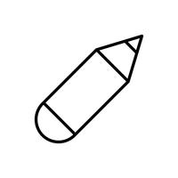 ícone de utensílio de lápis vetor