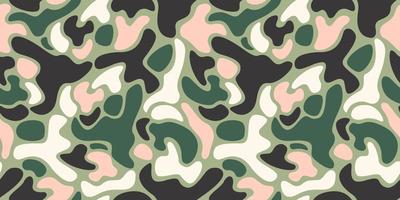 padrão sem emenda de camuflagem moderna. design abstrato vetorial para papel, capa, tecido, decoração de interiores e outros vetor