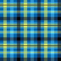 padrão de vetor sem costura de cor azul tartan