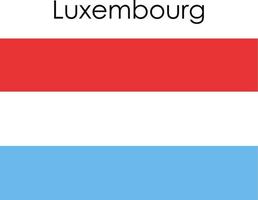 ícone da bandeira nacional luxemburgo vetor