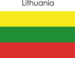 ícone da bandeira nacional lituânia vetor