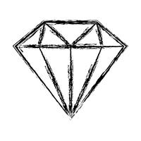 imagem de ícone de diamante vetor