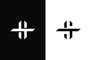 letra ht ou logotipo st. desenho vetorial. vetor