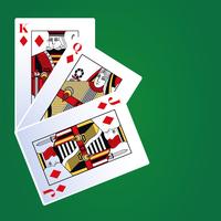 Cartas de lazer de poker vetor