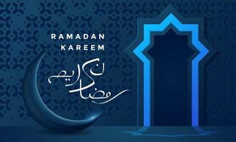 ilustração vetorial de fundo de caligrafia árabe ramadan kareem