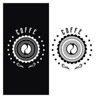 vetor de design de logotipo de grão de café